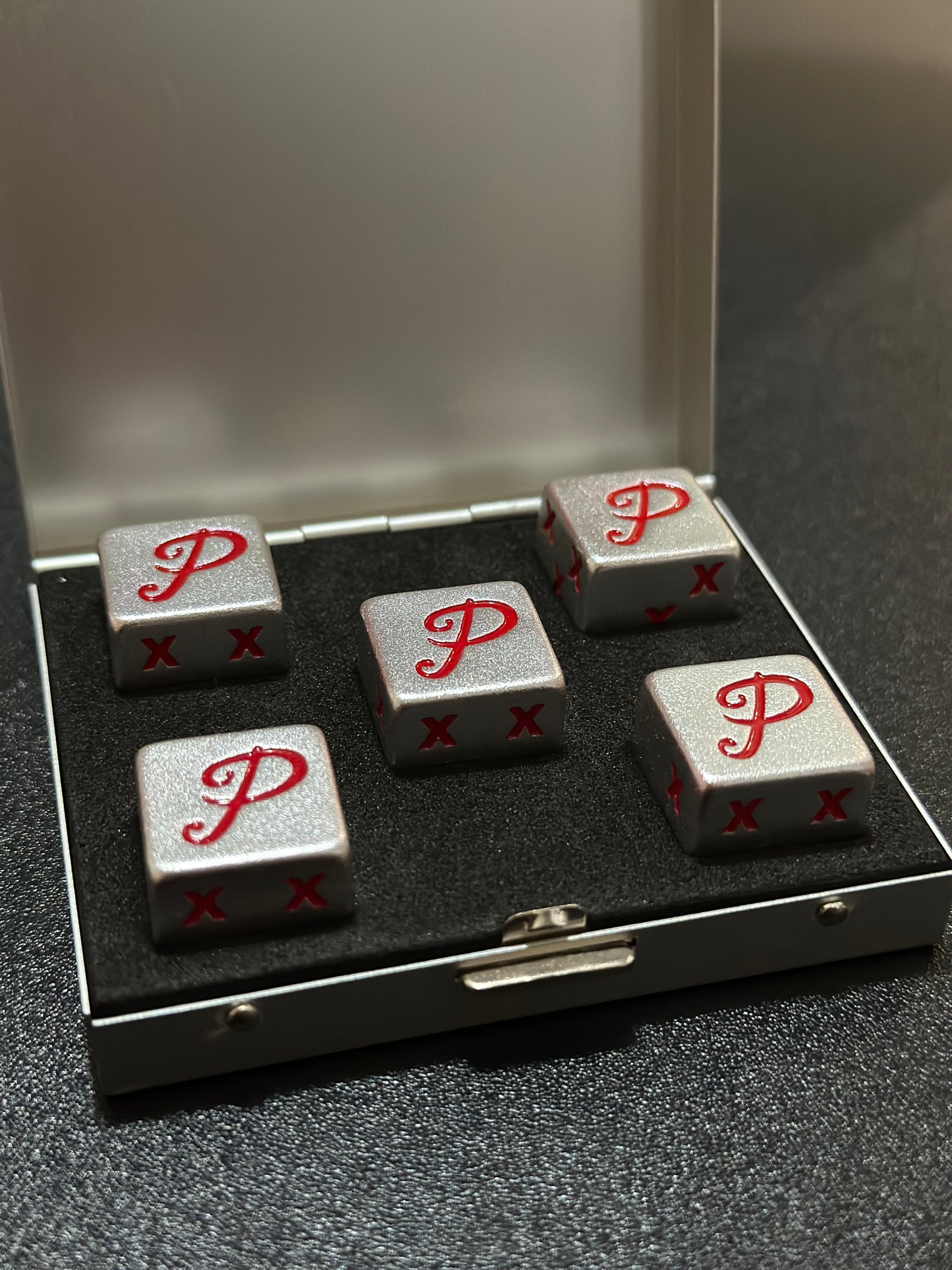 Solid “P” metal dice