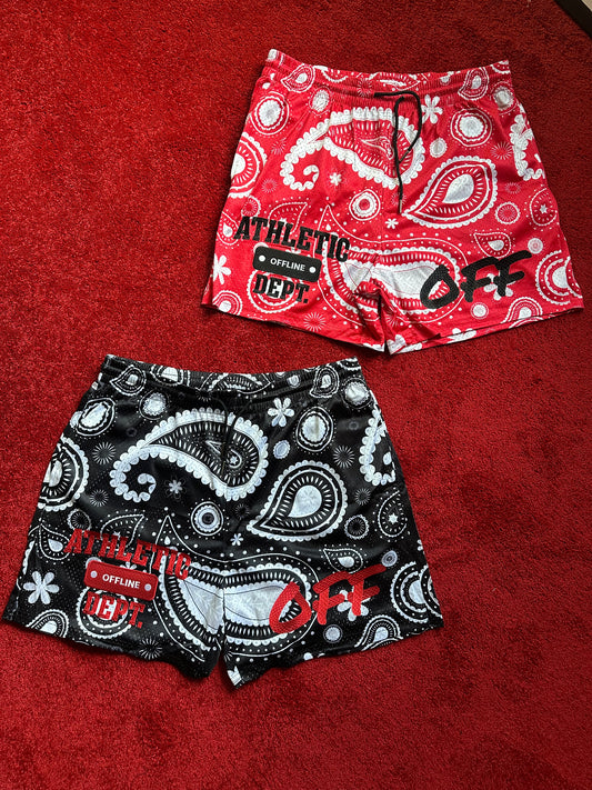 “BANDANA PAISLEY OFF SHORTS “