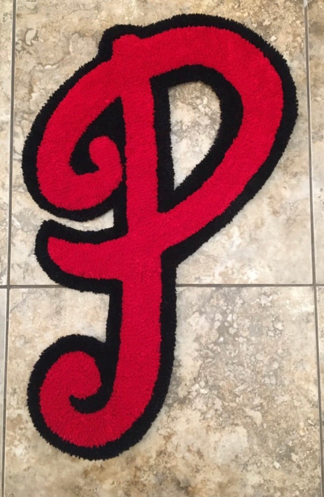 P" CUSTOM RUG