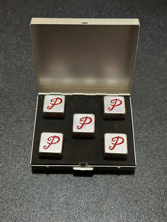 Solid “P” metal dice